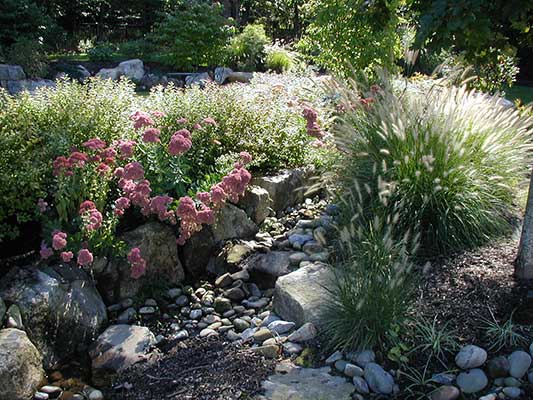 Dry-creek drainage way